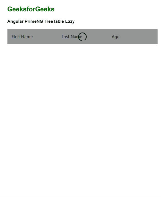 Angular PrimeNG TreeTable Lazy