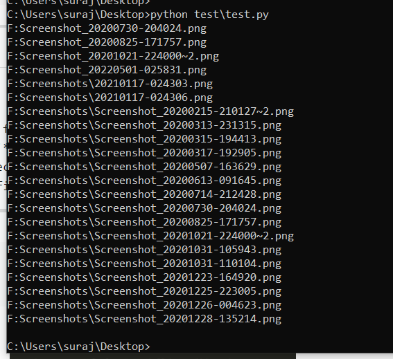 List all files of certain type in a directory using Python