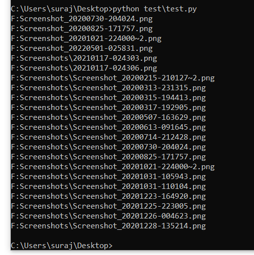 List all files of certain type in a directory using Python