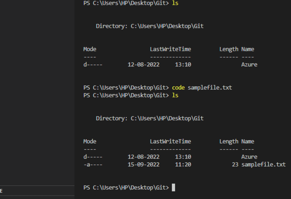 How to Create a File in VSCode using Terminal?