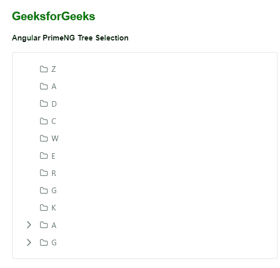 Angular PrimeNG Tree Selection