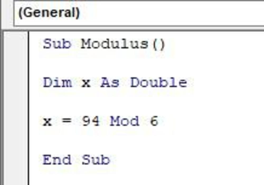 VBA Arithmetic Operators in Excel