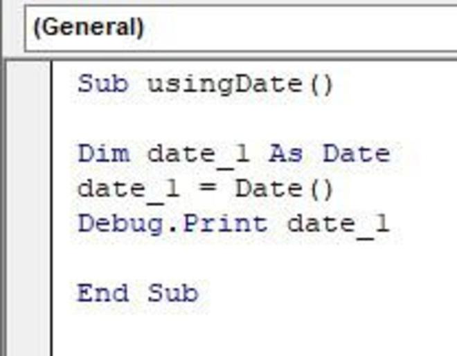 VBA Date and Time Functions in Excel