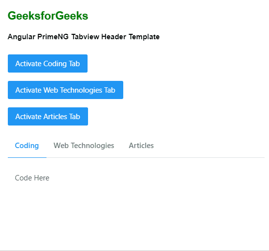 Angular PrimeNG TabView Header Template