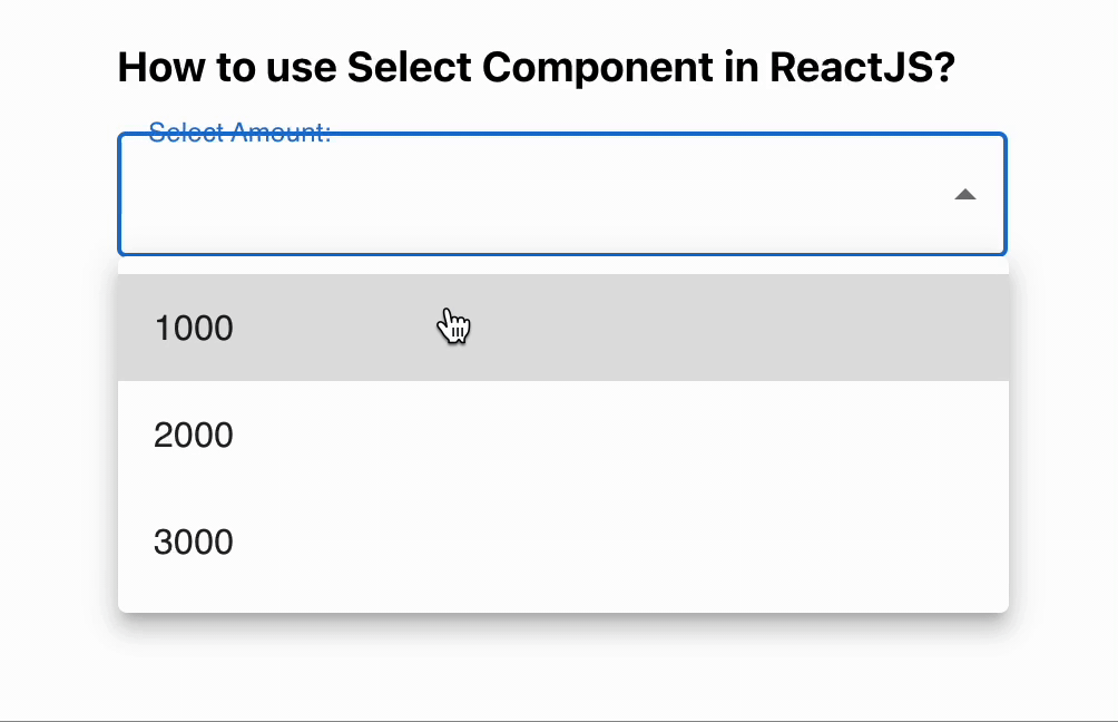 How to use Select Component in Material UI ?