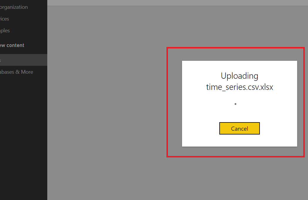 Power BI How to upload Workbooks?