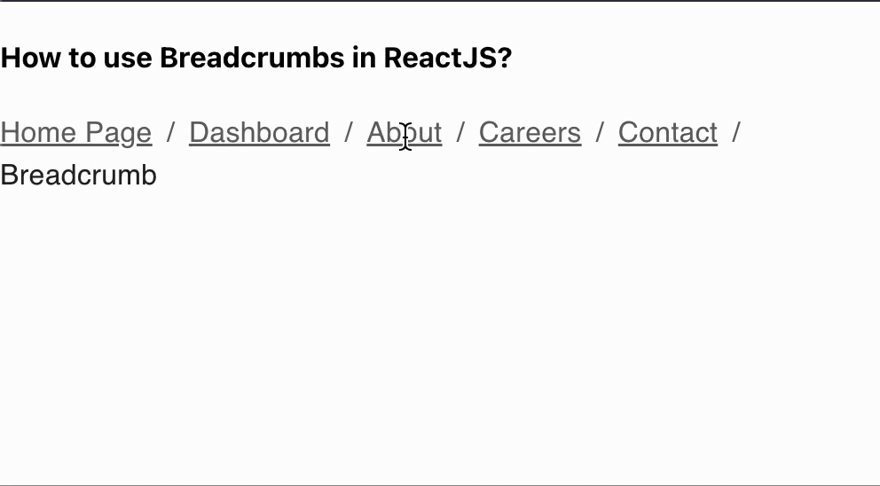 How to use Breadcrumbs Component in Material UI ?