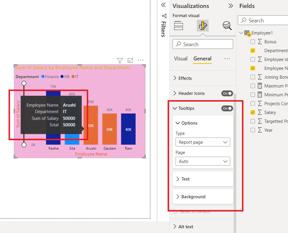 Power BI How to Format Column Chart?