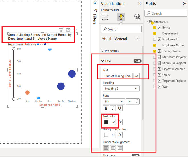 Power BI Format Scatter Chart