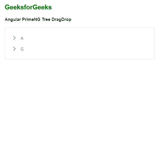 Angular PrimeNG Tree DragDrop