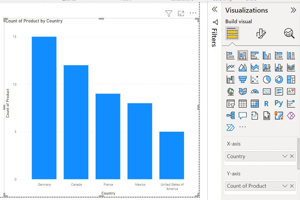 Power BI Create a Stacked Column Chart