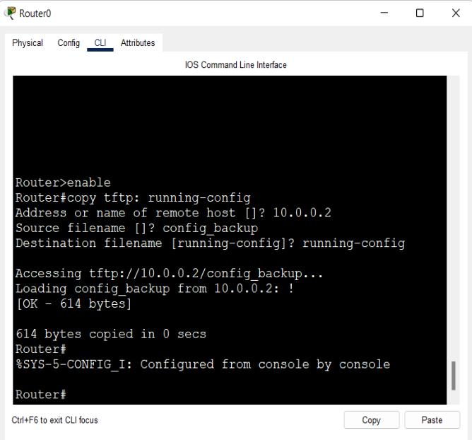 Steps Involves in Cisco Router Configuration Backups
