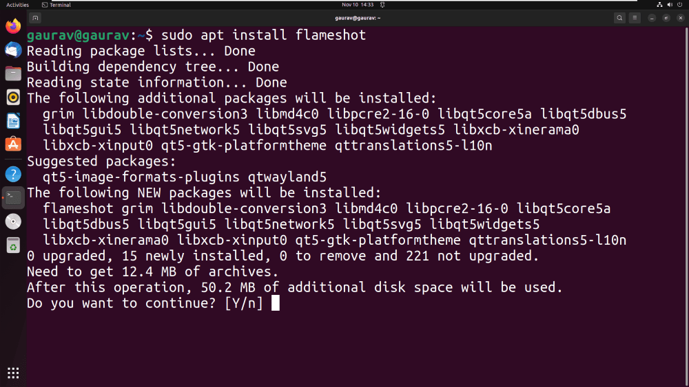 How to Install Flameshot Screenshot Tool in Ubuntu