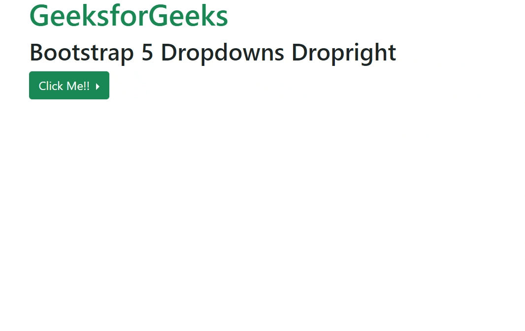 Bootstrap 5 Dropdowns Dropright