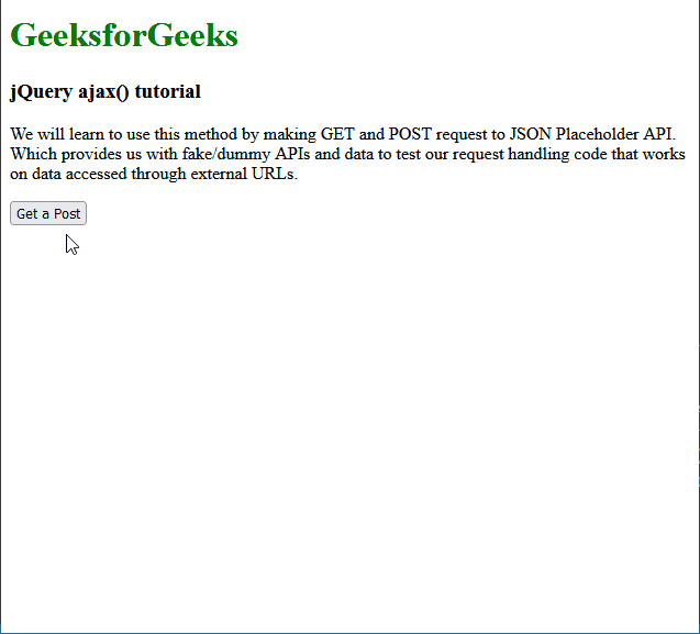 What is the use of jQuery.ajax() method ?