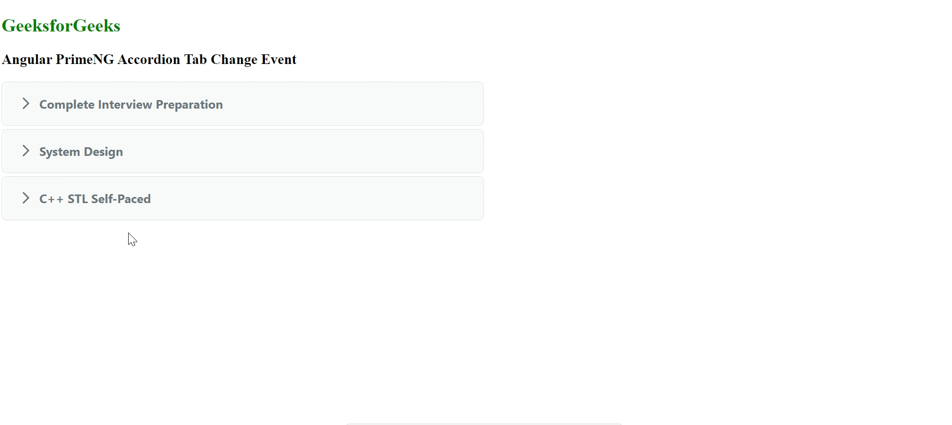 Angular PrimeNG Accordion Tab Change Event