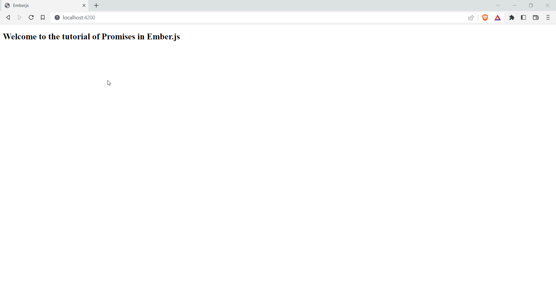 Ember.js Promise catch() Method