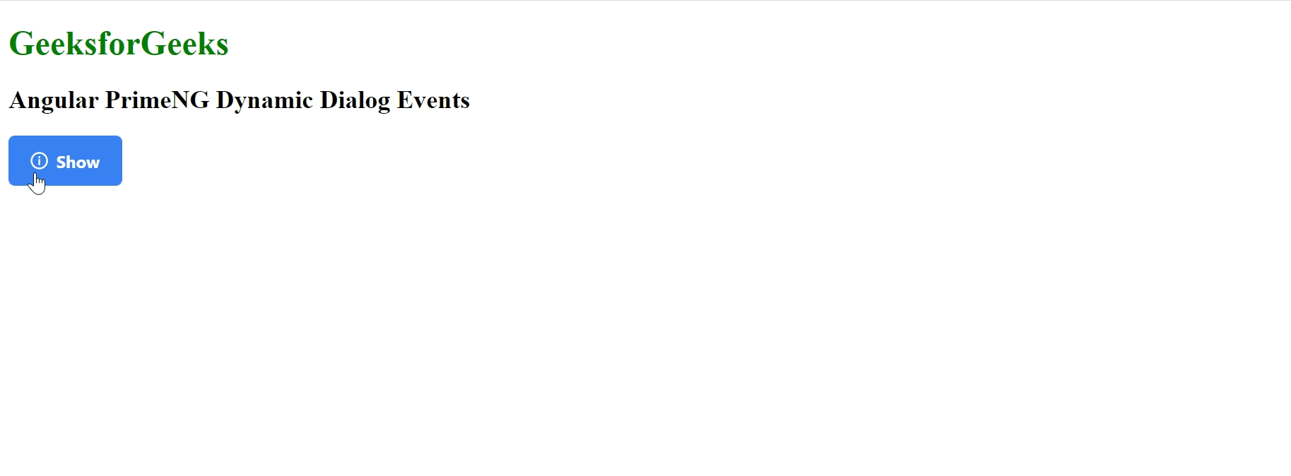 Angular PrimeNG Dynamic Dialog Events