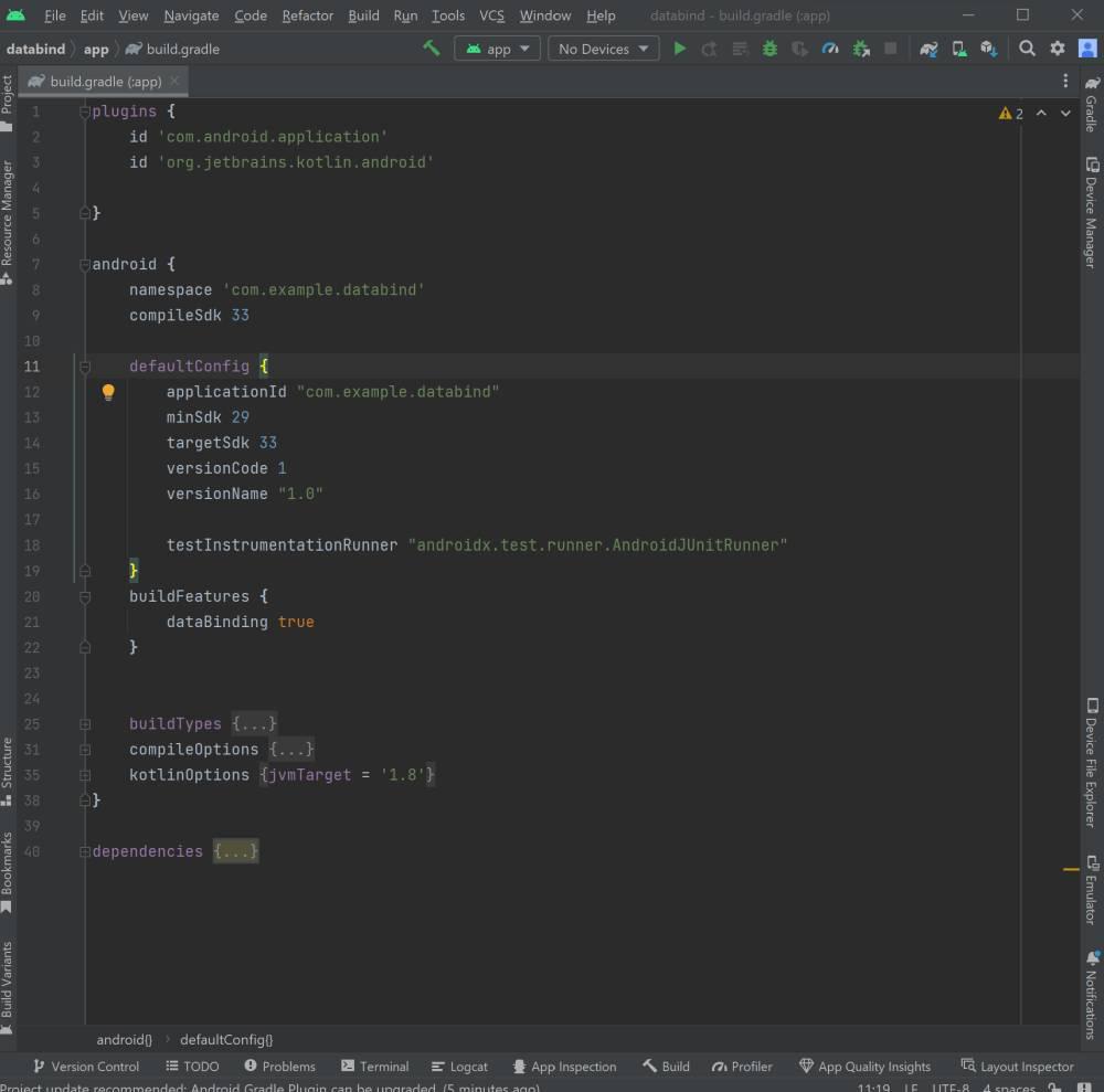 Data Binding in Android with Example