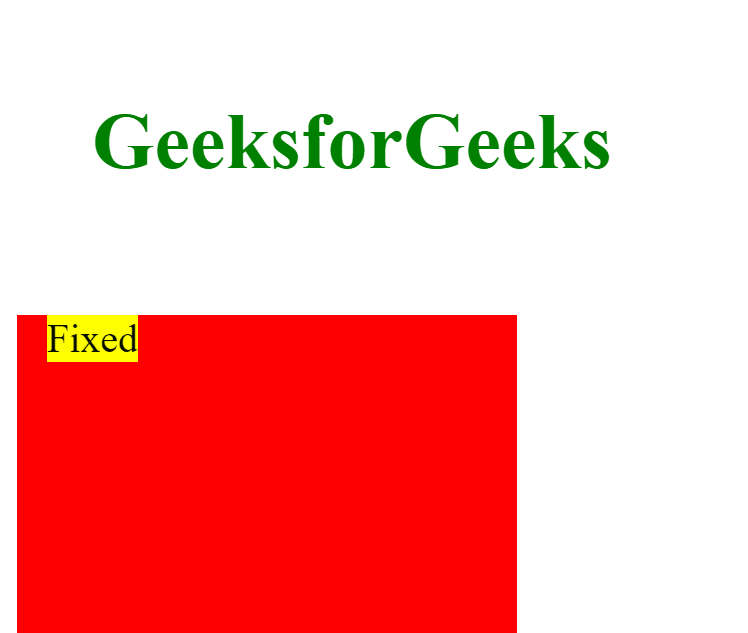 How to set fixed position but relative to container in CSS