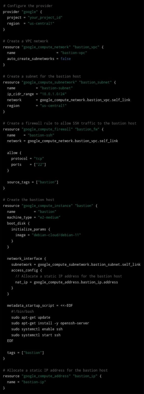 Terraform GCP Resource Automation