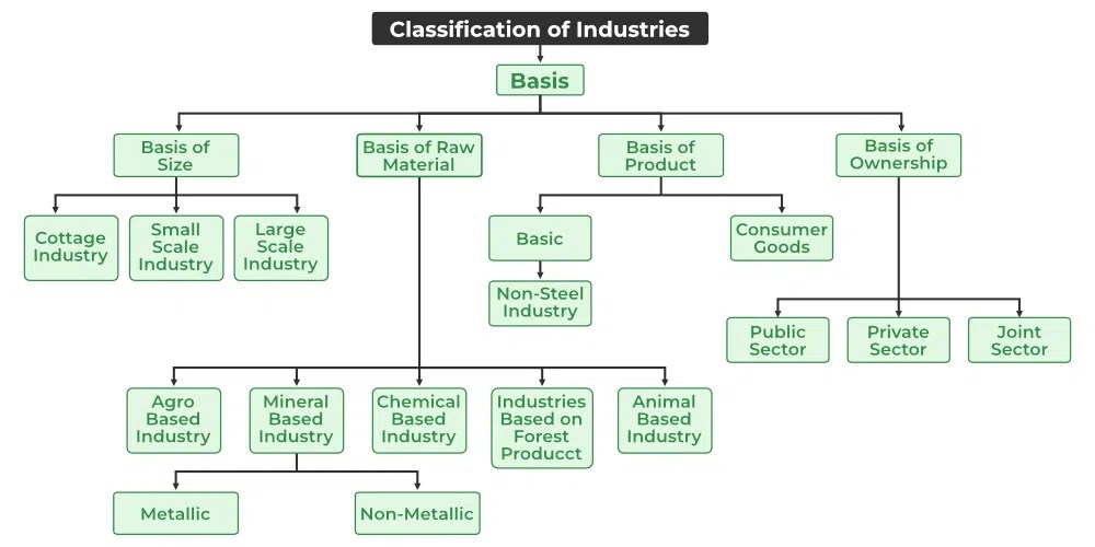 Classification of Industries in India