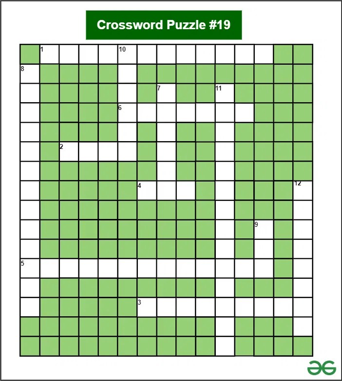 Crossword Puzzle Of The Week 19 (for Artificial Intelligence)