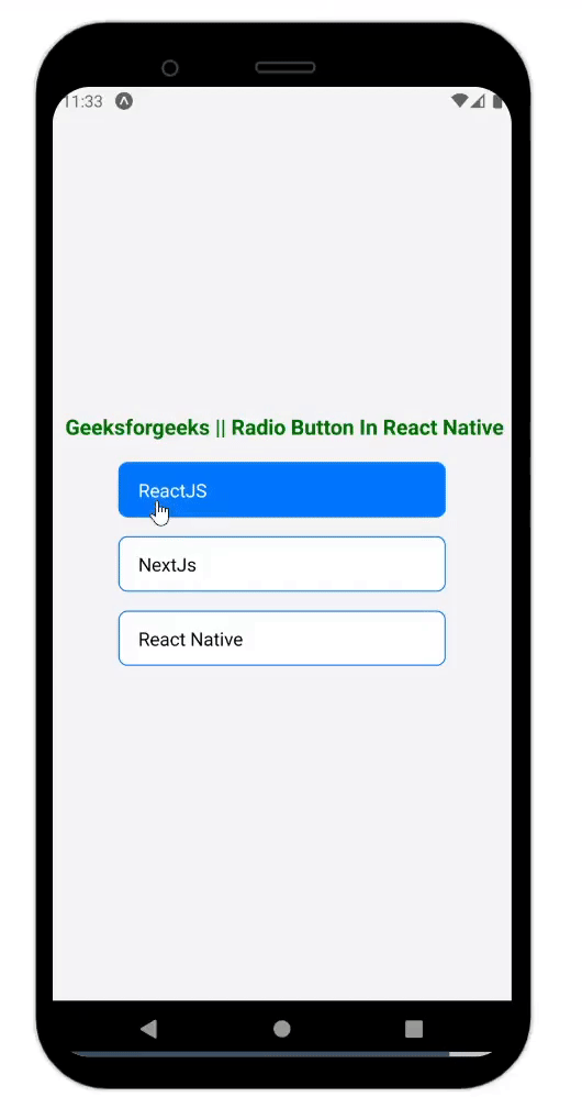 How to Implement Radio Button In React Native ?