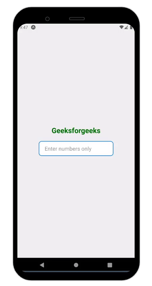 How to Get Only Numeric Values in TextInput Field in React Native