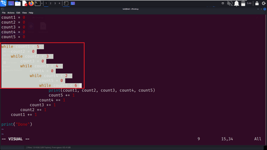 How to comment multiple lines in Vim Editor in Linux