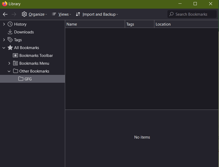 Bookmark in Mozilla Firefox Browser