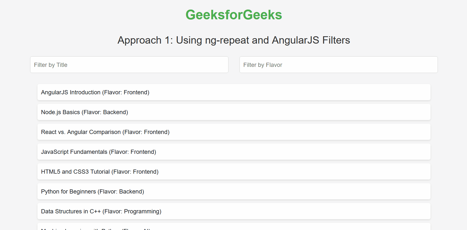 How to Filter Multiple Values in AngularJS ?