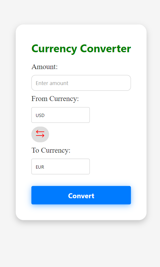 Create a Currency Converter using ReactNative