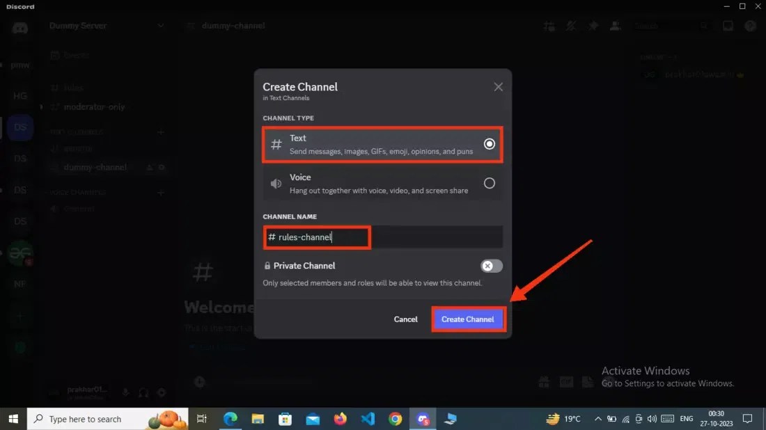 How to make a Rules Channel in Discord
