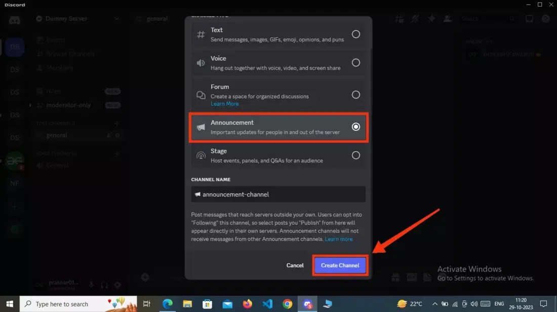 How to Make an Announcement Channel on Discord