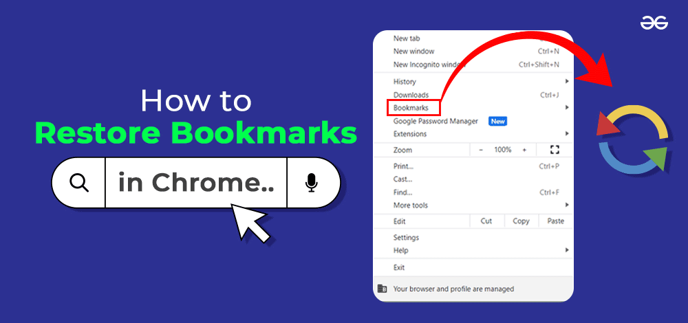 6 Ways to Restore Bookmarks in Chrome - GeeksforGeeks