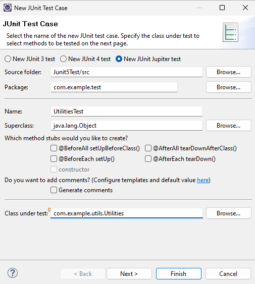 JUnit 5 Execute Test in Eclipse
