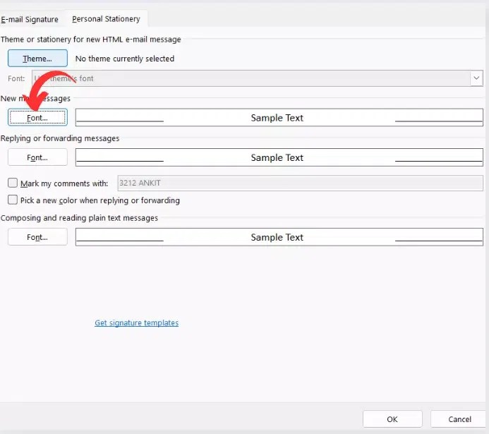 How to Change Font in Outlook