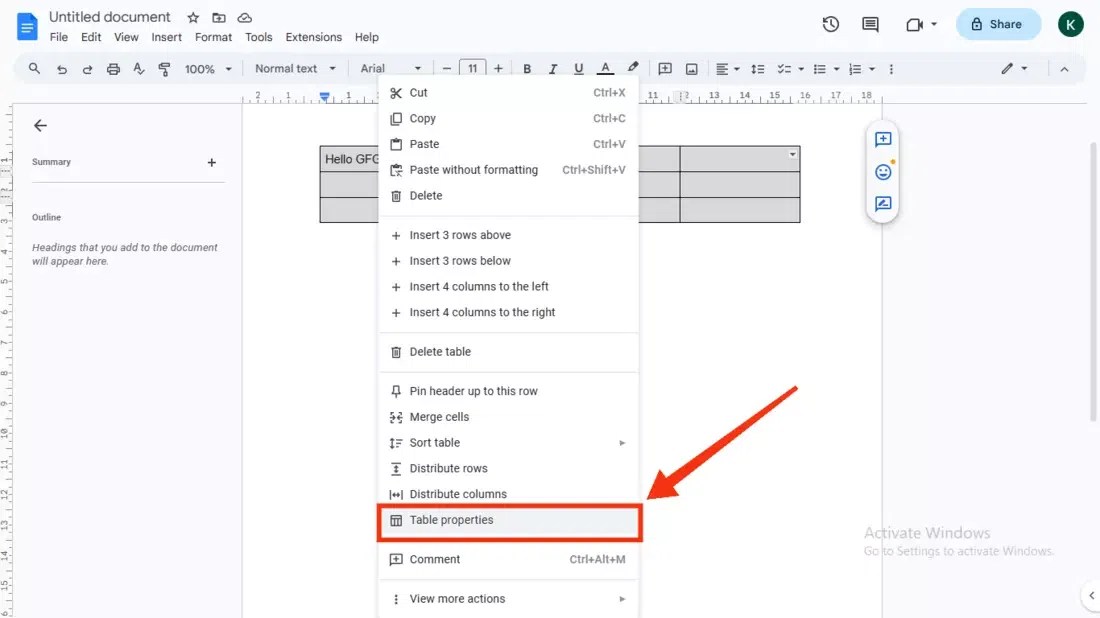 How to Fill a Table with Color in Google Docs A StepbyStep Guide