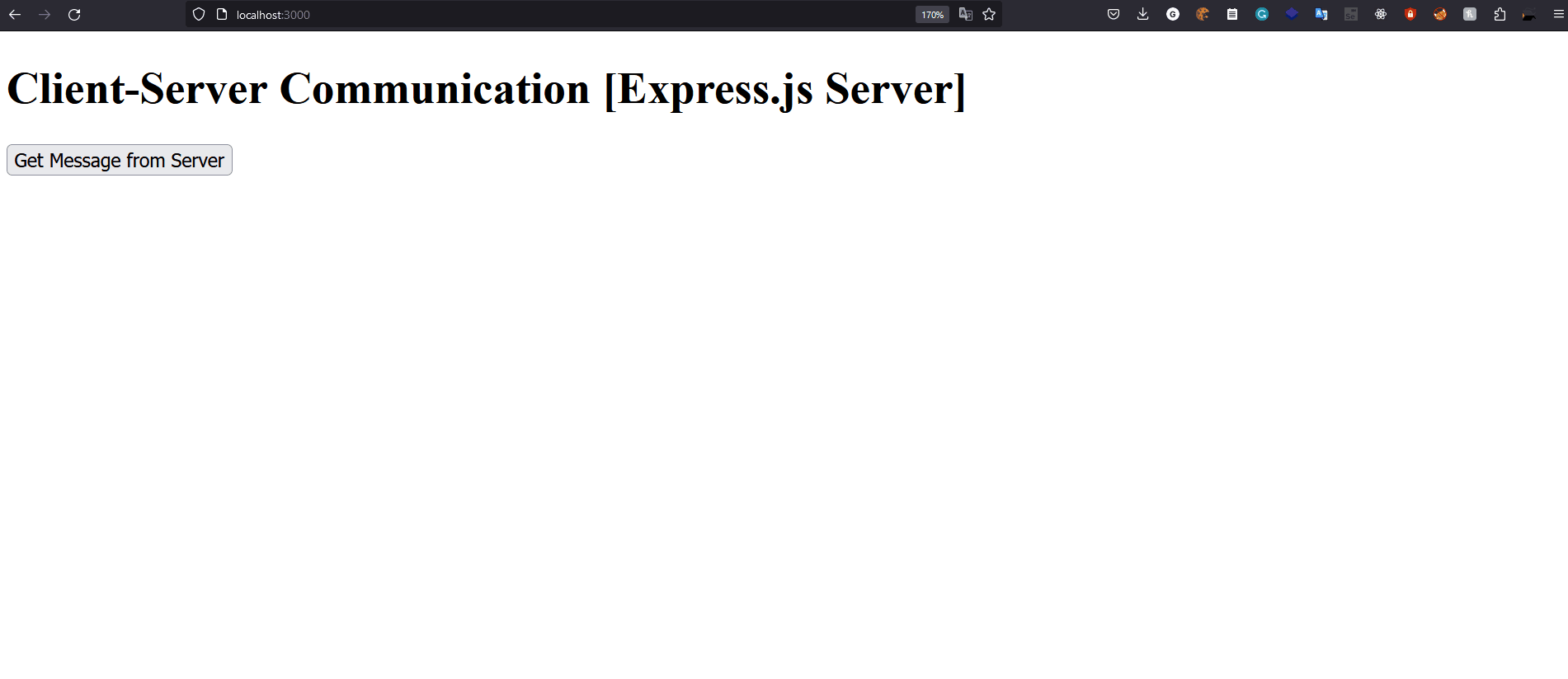 How to create a simple server using Express JS?
