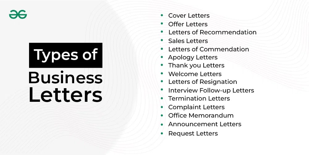 Business Letters Types, Purpose and Structure