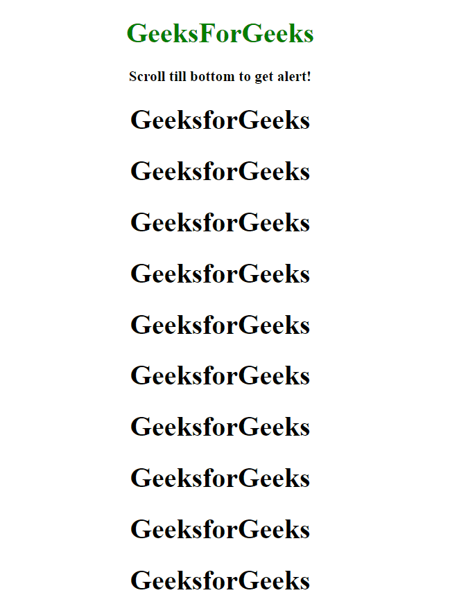 How to detect when user scrolls to the bottom of a div ?