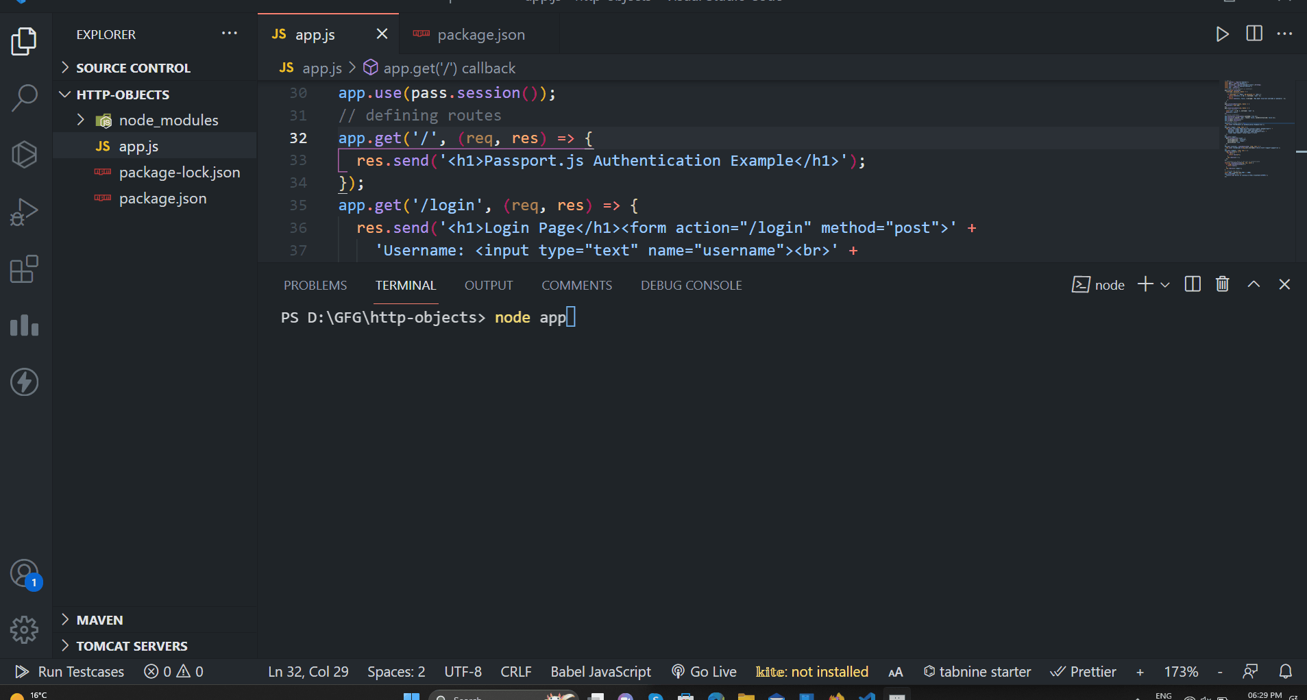 Explain the use of passport.js for authentication in Express