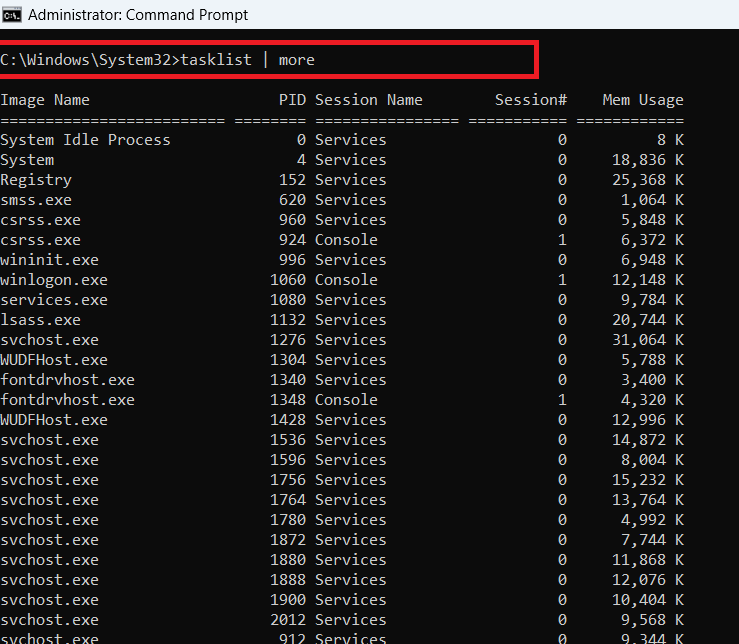 How to Abort a Command Execution in Command Prompt?