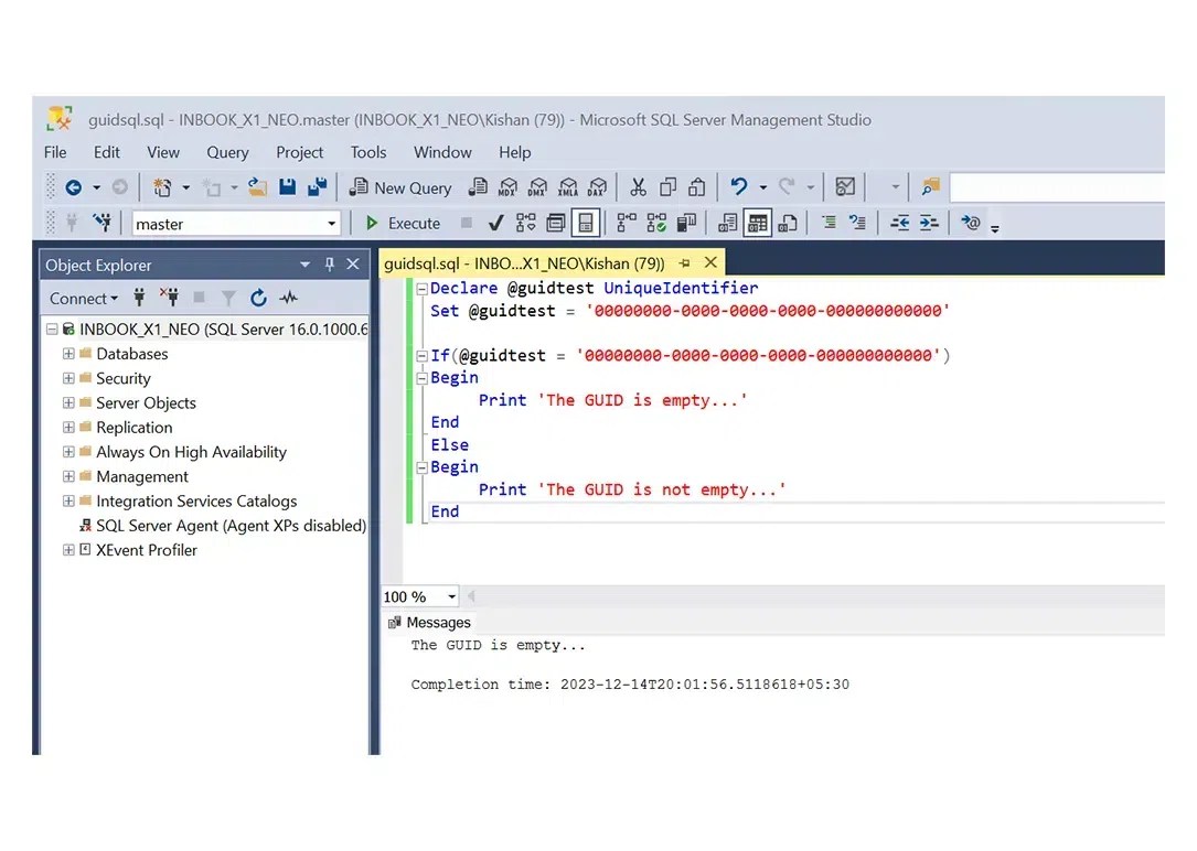 How to Check GUID is Null or Empty in SQL Server