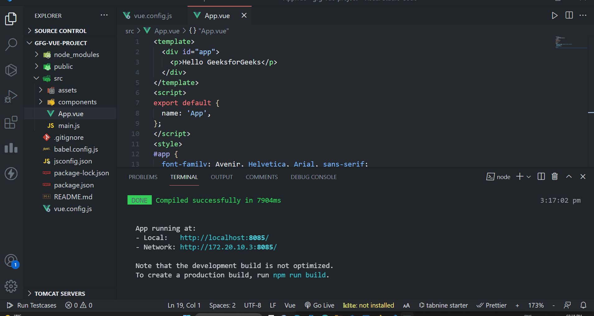 How to Change Port Number in vuecli Project ?