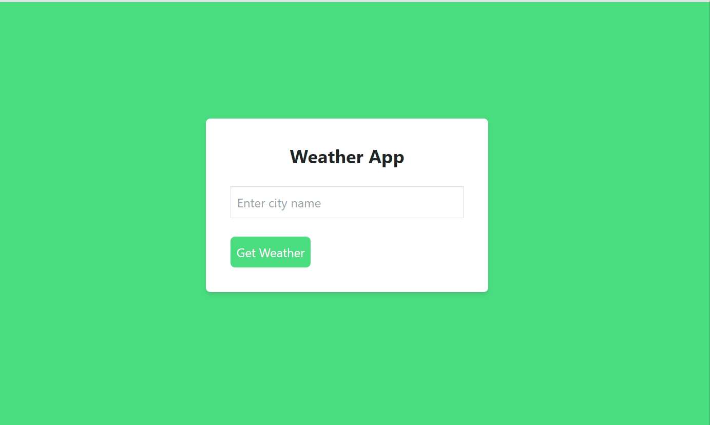 Create a Weather app using React and Tailwind
