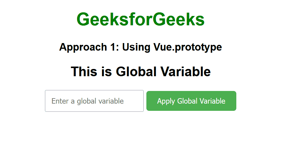 How to Add or Apply Global Variables in VueJS ?