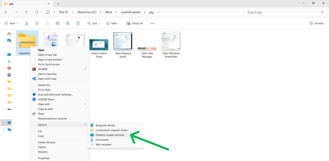 How to pin a folder to taskbar