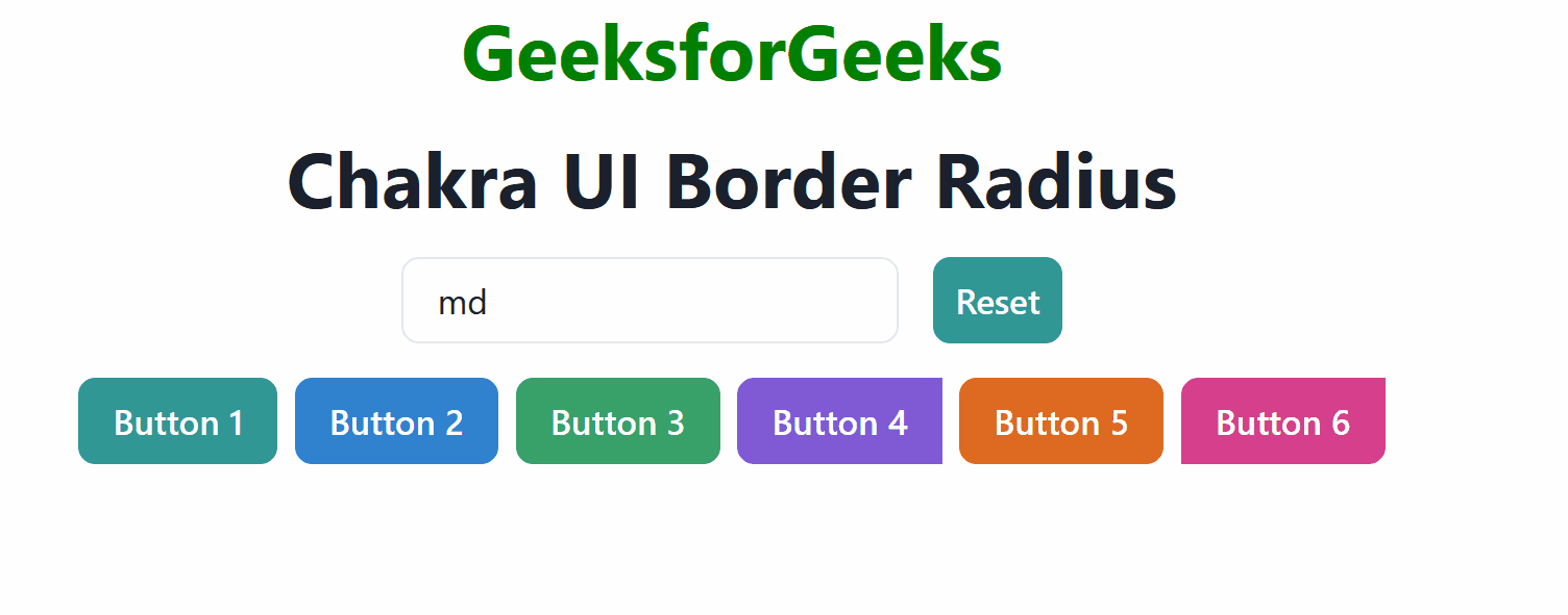 Chakra UI Border Radius